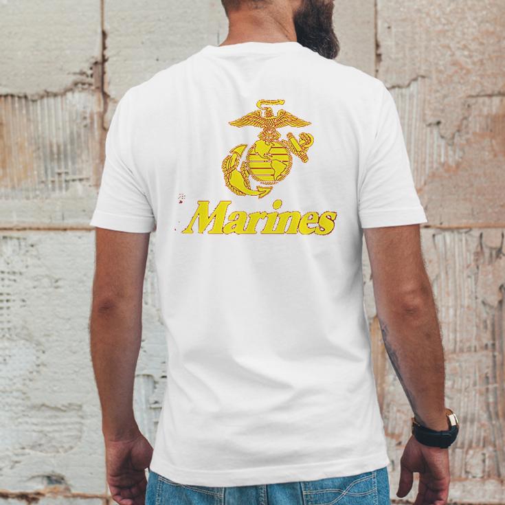 Usmc Marines Red Mens Back Print T-shirt Funny Gifts