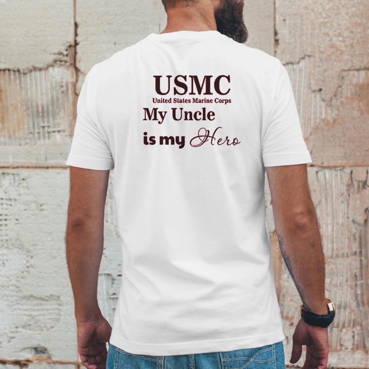 Usmc My Uncle Is Hero Mens Back Print T-shirt Funny Gifts