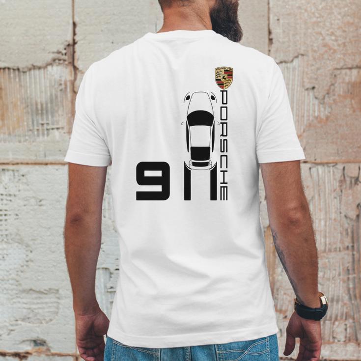 Vintage 911 Porsche Sports Car Mens Back Print T-shirt Funny Gifts