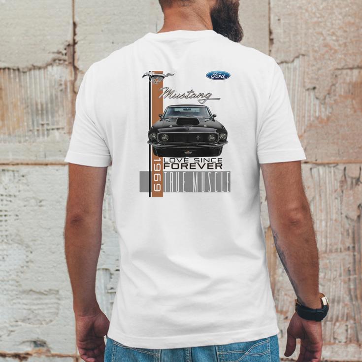 Vintage Mustang Ford 1969 Love Since Forever Mens Back Print T-shirt Funny Gifts