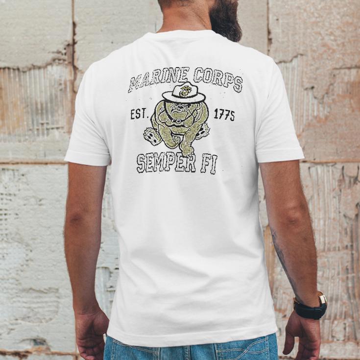 Vintage Usmc Chesty Semper Fi Retro Mens Back Print T-shirt Funny Gifts