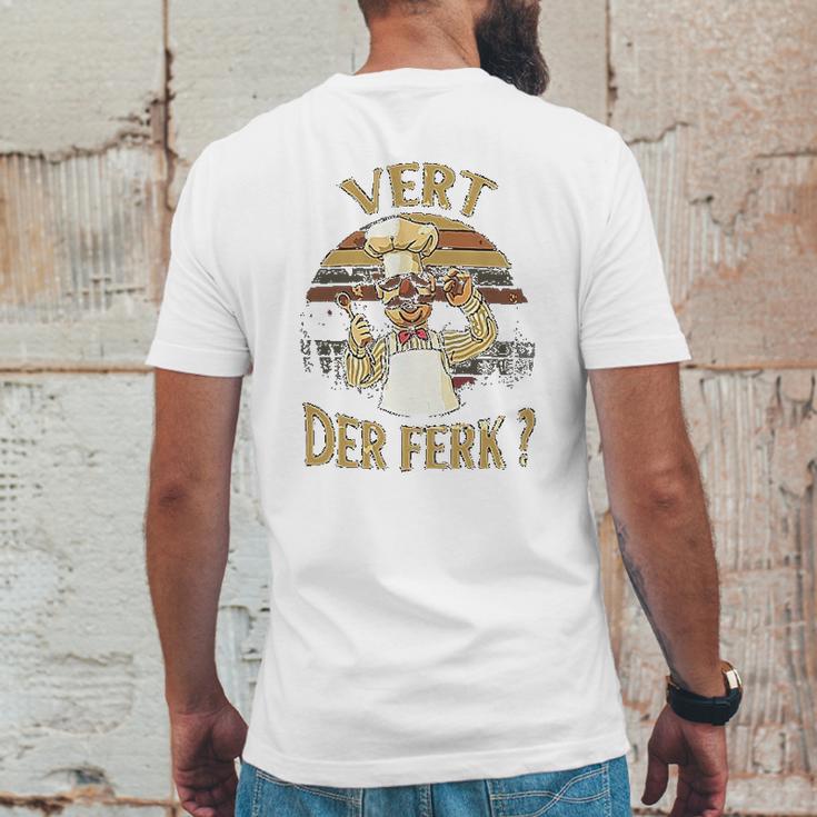 Vintage Vert Der Ferk Kitchen Fan Mens Back Print T-shirt Funny Gifts