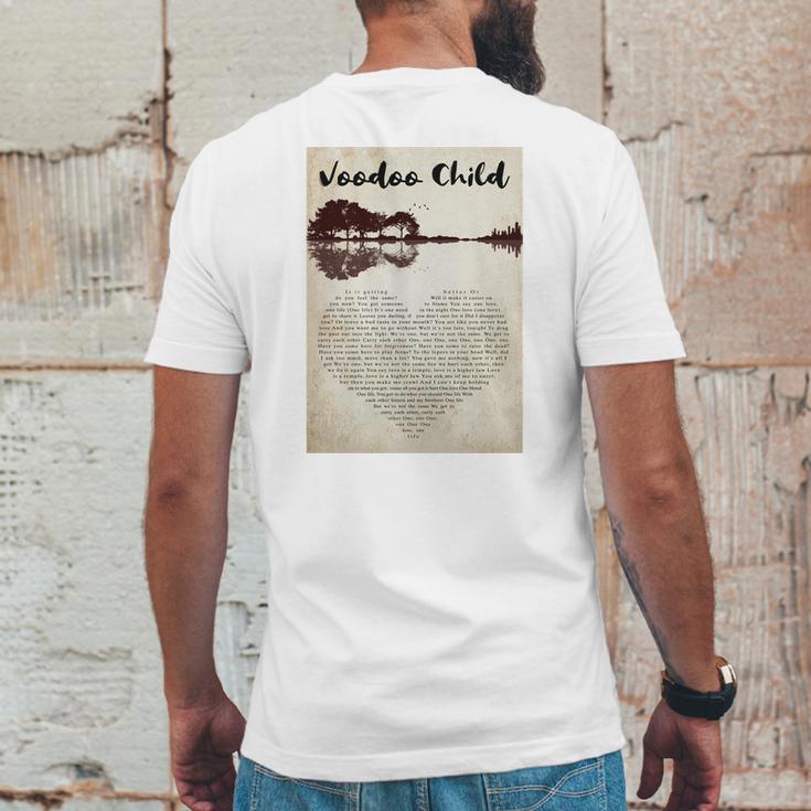 Voodoo Child Mens Back Print T-shirt Funny Gifts