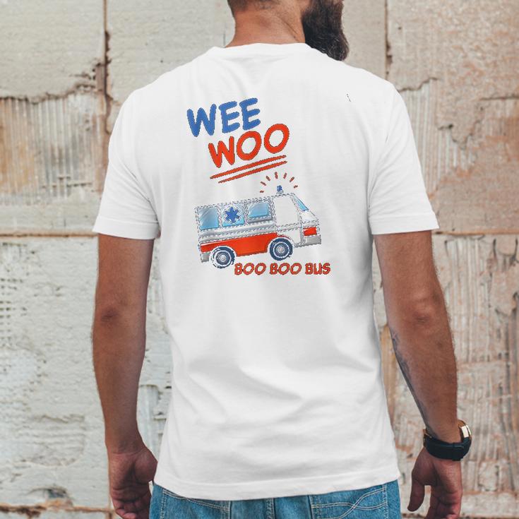 Wee Woo Boo Boo Bus Ambulance Funny Mens Back Print T-shirt Funny Gifts