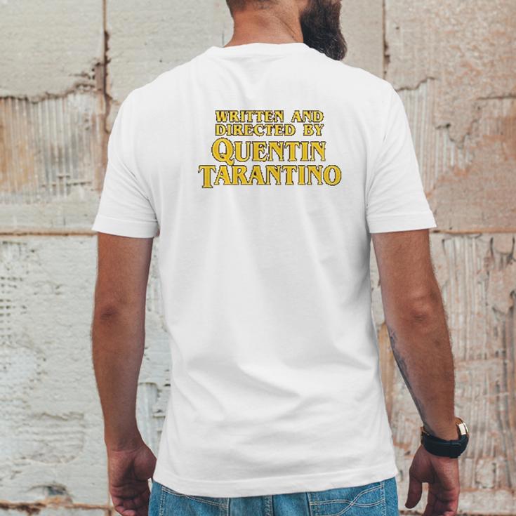 Written And Directed By Quentin Tarantino Mens Back Print T-shirt Funny Gifts