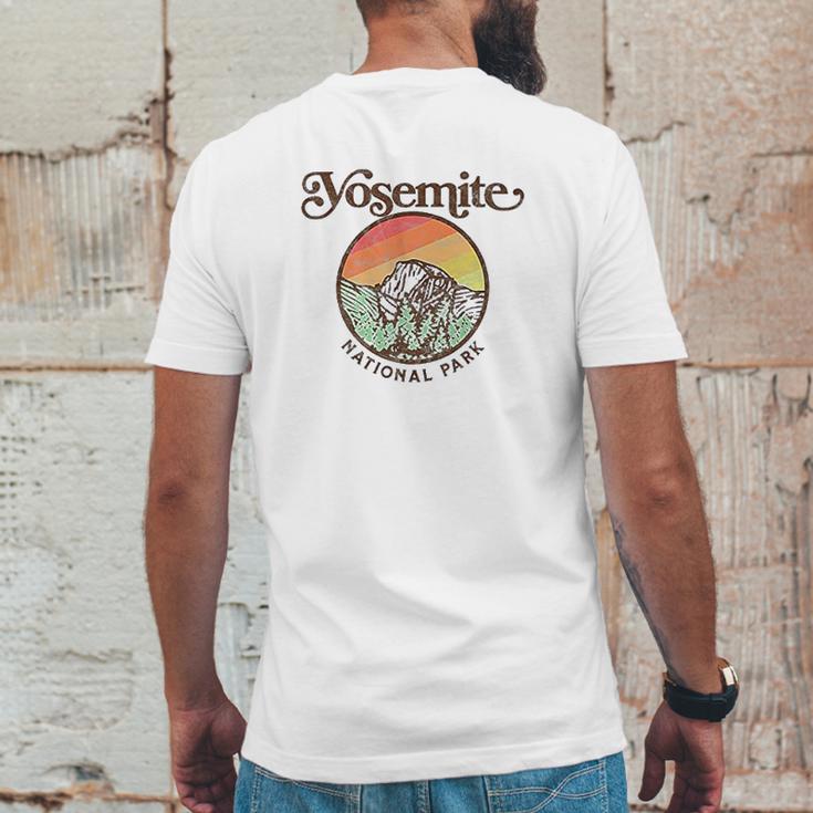 Yosemite National Park Vintage Style Retro 80S Mens Back Print T-shirt Funny Gifts