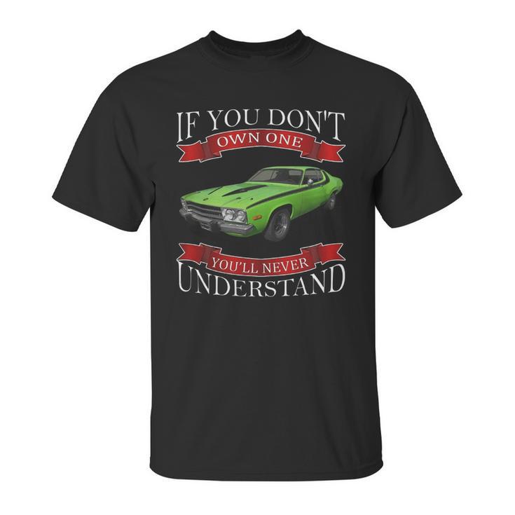 1973 Plymouth Road Runner Back Side Unisex T-Shirt