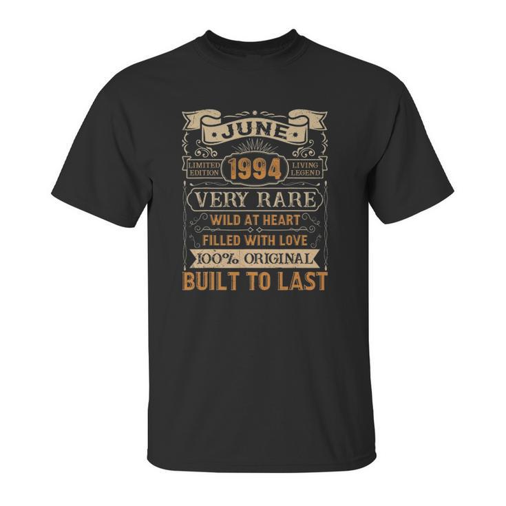 27Th Birthday Gift 27 Years Old Retro Vintage June 1994 Ver2 Unisex T-Shirt