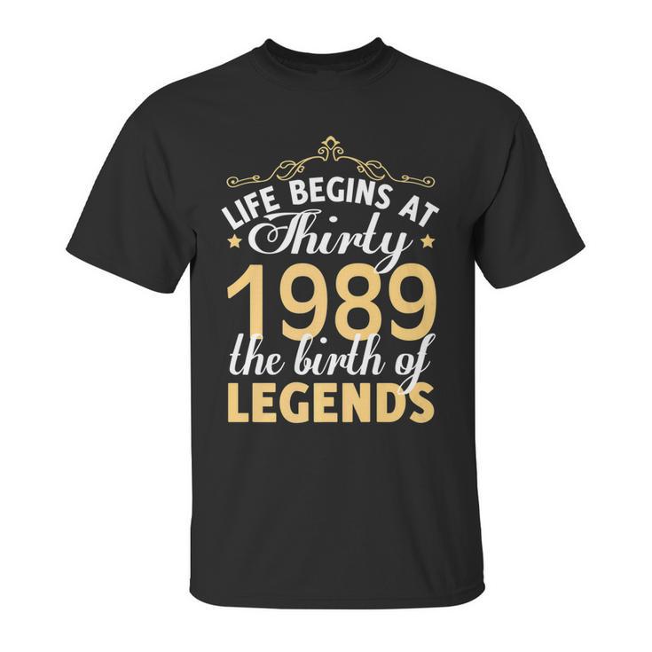 30Th Birthday Gift Vintage 1989  Classic Unisex T-Shirt