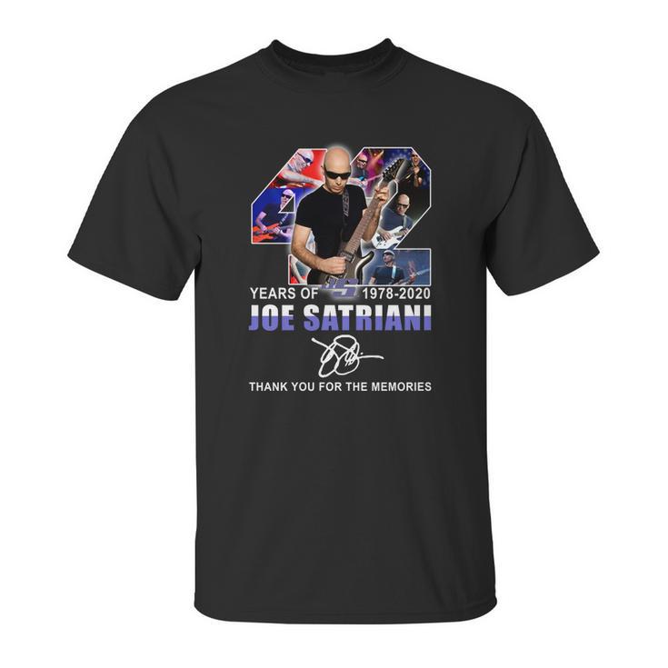 42 Years Of Joe Satriani 1978-2020 Signature Shirtn Unisex T-Shirt