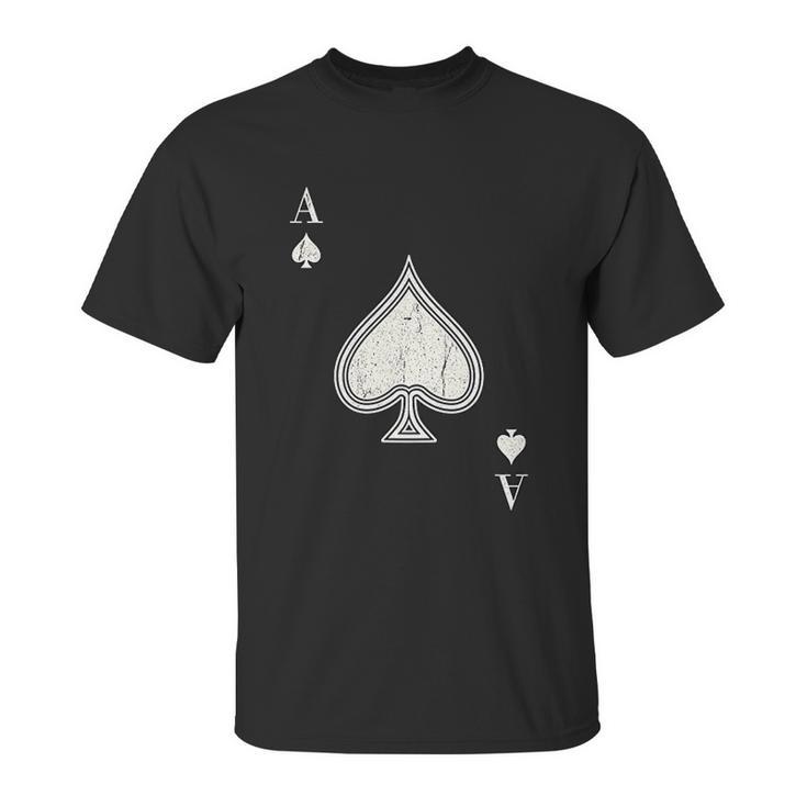 Ace Of Spades  Blackjack Cards Poker Unisex T-Shirt