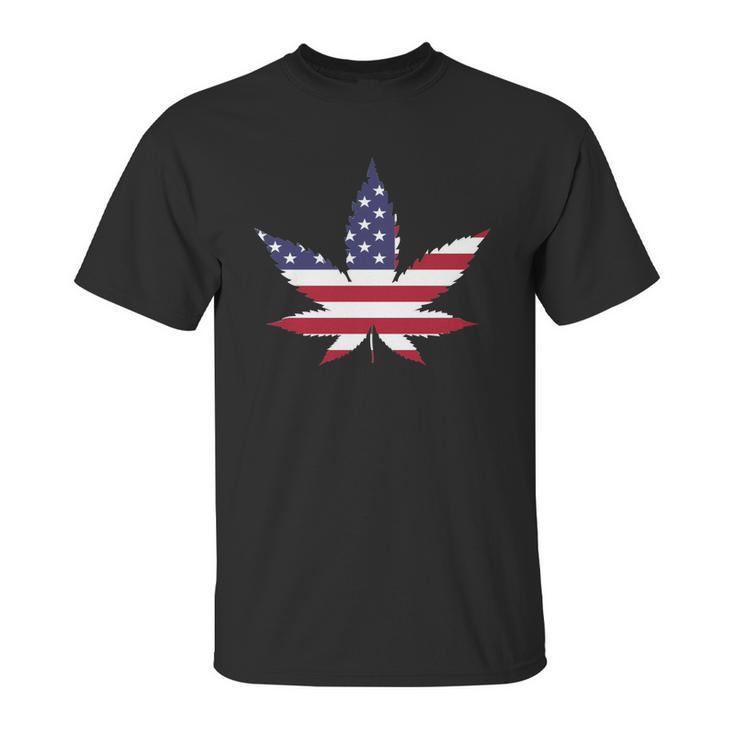 American Marijuana Leaf Unisex T-Shirt