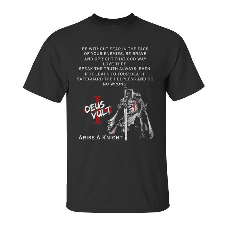 Arise A Knight - Knight Templar S Unisex T-Shirt