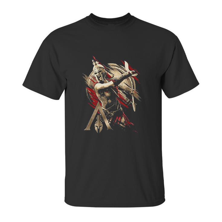 Assassins Creed Odyssey Kassandra Paint Swipe Portrait Unisex T-Shirt