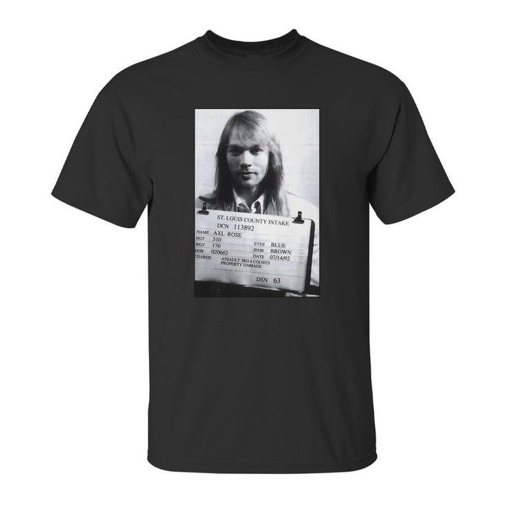 Axl Roses Mugshot 1992 Tshirt Unisex T-Shirt