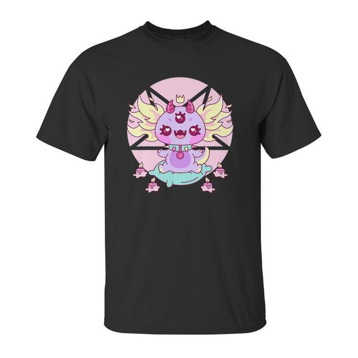 Axolotl Kawaii Pastel Goth Cute Creepy Nu Goth Aesthetic Unisex T-Shirt