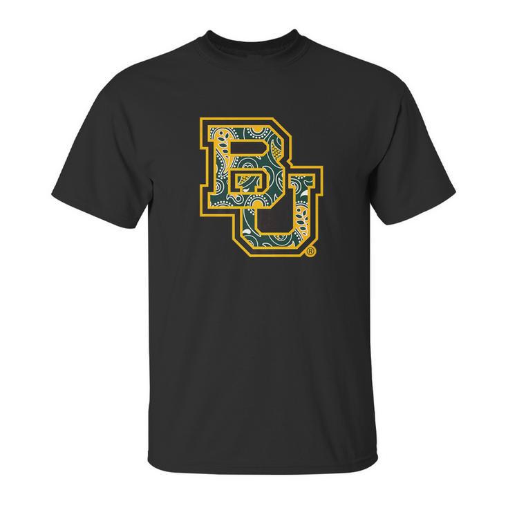 Baylor Bears Paisley Pattern Logo Apparel Unisex T-Shirt