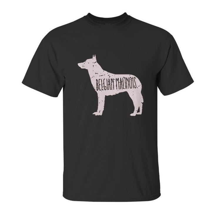 Belgian Malinois Dog Silhouette Unisex T-Shirt