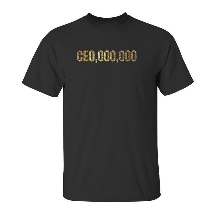 Bibox Plus Entrepreneur Ceo000000 Gold Startup Unisex T-Shirt