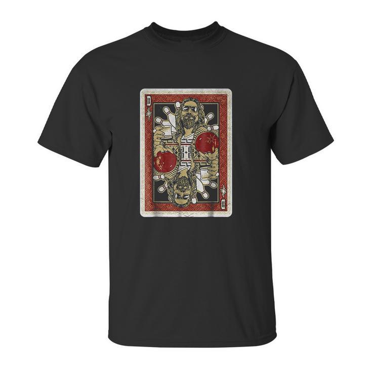 The Big Lebowski The Dude Abides Playing Card Unisex T-Shirt