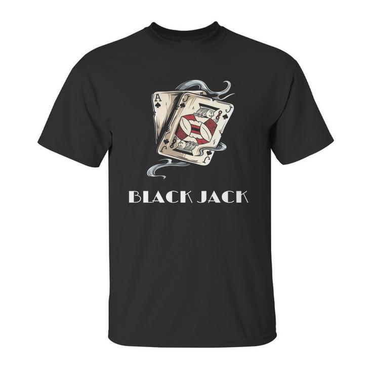 Blackjack T Shirt Jack Of Spades Ace Of Spades - Lucky Tee Unisex T-Shirt