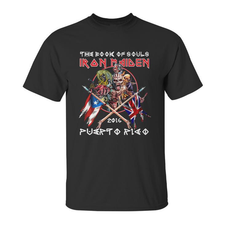 The Book Of Souls Iron Maiden 2016 Puerto RicoShirt Unisex T-Shirt