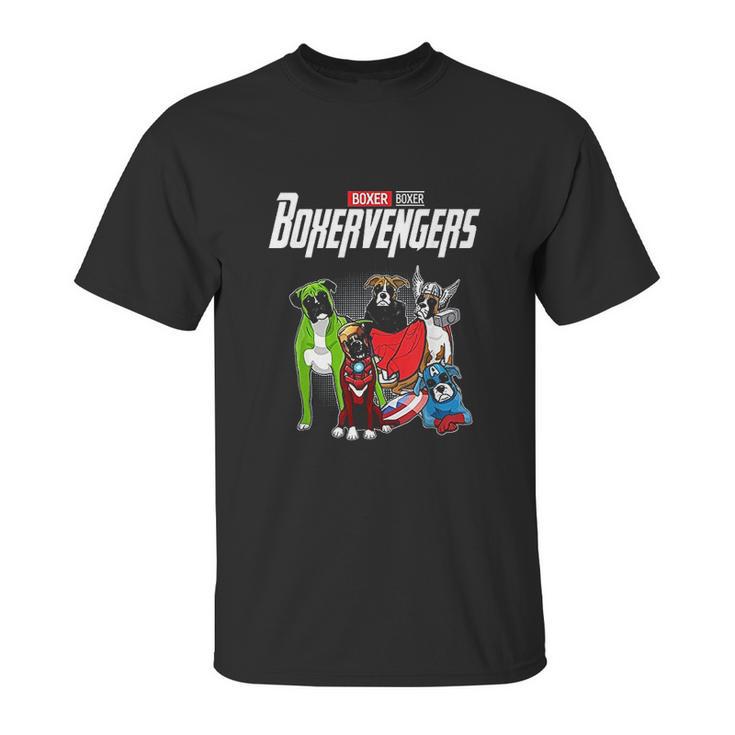 Boxervengers Funny Dog Boxer Unisex T-Shirt