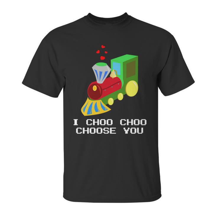 Boys Funny Valentines  I Choo Choo Choose You Unisex T-Shirt