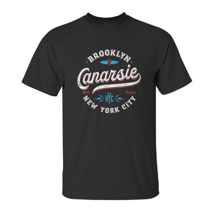 Canarsie Brooklyn New York Retro Vintage Graphic Unisex T-Shirt