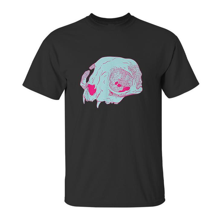 Cat Skull I Pastel Goth Soft Grunge Hipster Creepy Cute Unisex T-Shirt