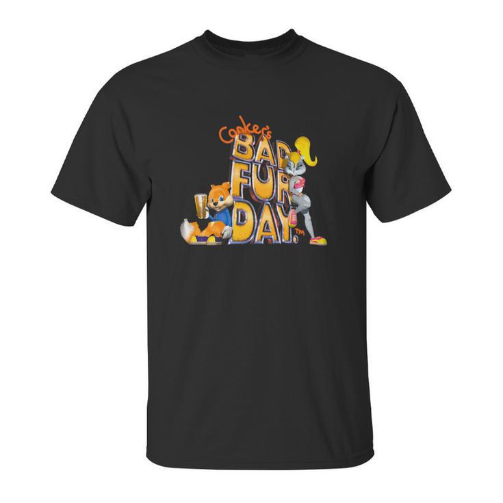 Conker S Bad Fur Day N64 Retro Nintendo Game Fan Shirt Shirt Unisex T-Shirt