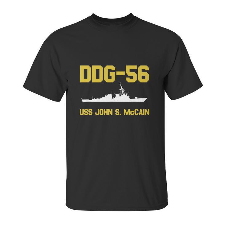 Ddg 56 Uss John S Mccain Shirt Unisex T-Shirt