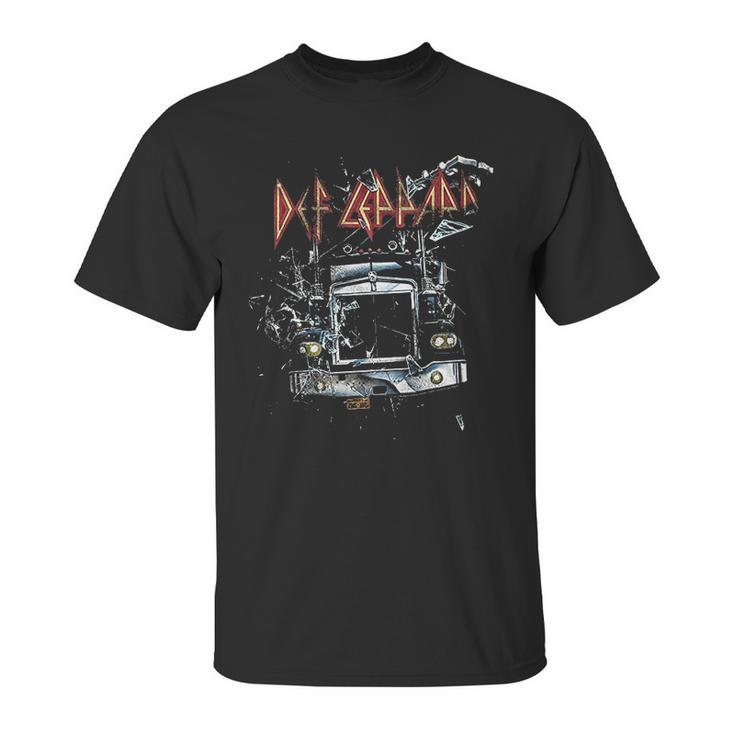 Def Leppard 80S Heavy Metal Band Rock N Roll Through The Glass Unisex T-Shirt