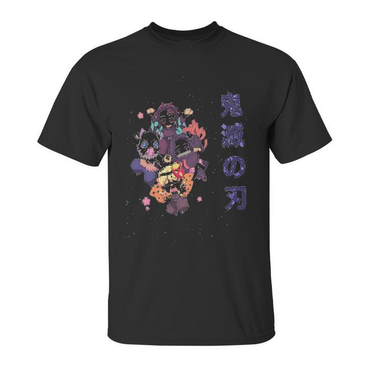 Demon Slayer Kimetsu No Yaiba Nezuko Zenitsu Tanjiro Inosuke Unisex T-Shirt