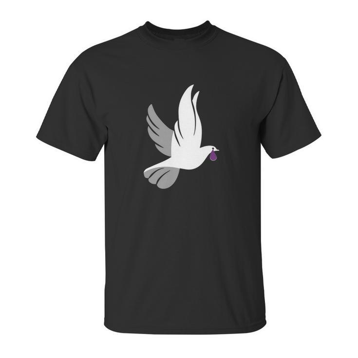 Dove Shedding A Purple Tear T Shirt Unisex T-Shirt