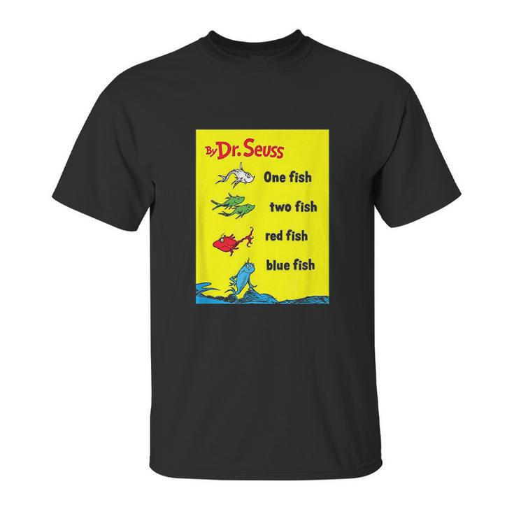 Dr Seuss One Fish Two Fish Book Cover Unisex T-Shirt