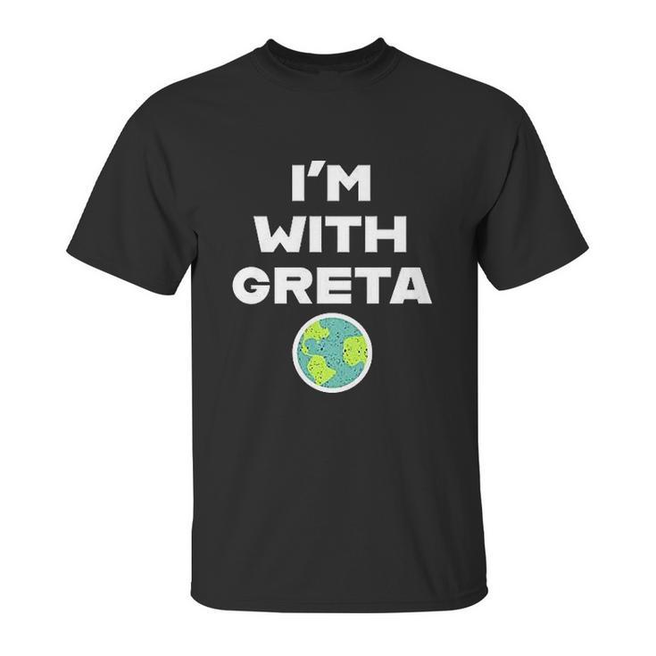 Earth Day Climate Change I Am With Greta Science Graphic Unisex T-Shirt