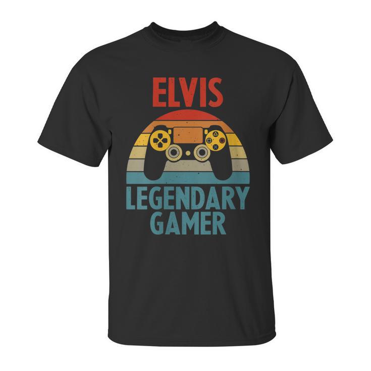 Elvis Gift Name Personalized Funny Gaming Geek Birthday Unisex T-Shirt