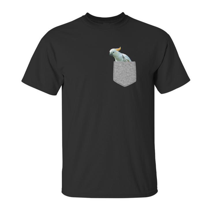 Fake Pocket Cockatoo  Funny Bird In Your Pocket Tee Unisex T-Shirt