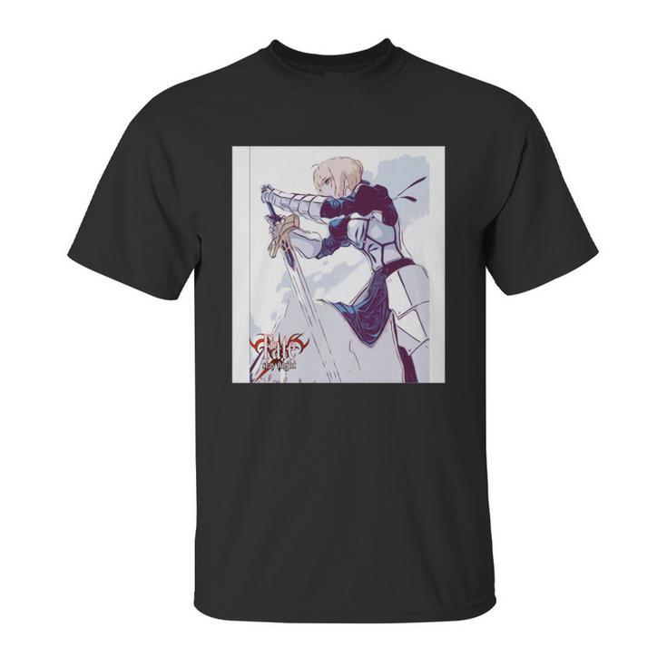 Fate Series Fatestay Night Saber Sketch T Shirt S997 Unisex T-Shirt