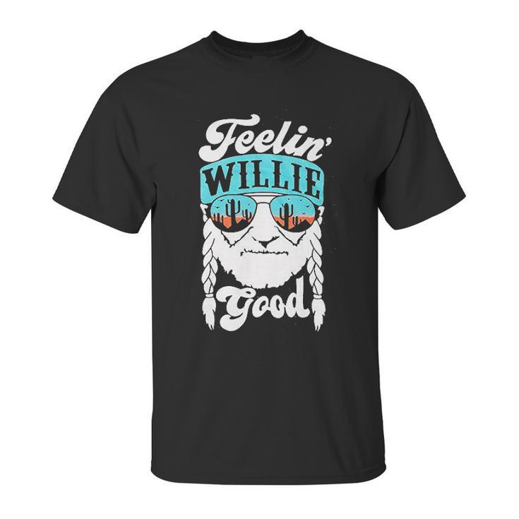 Feeling Willie Good Letter Printed Graphic Unisex T-Shirt