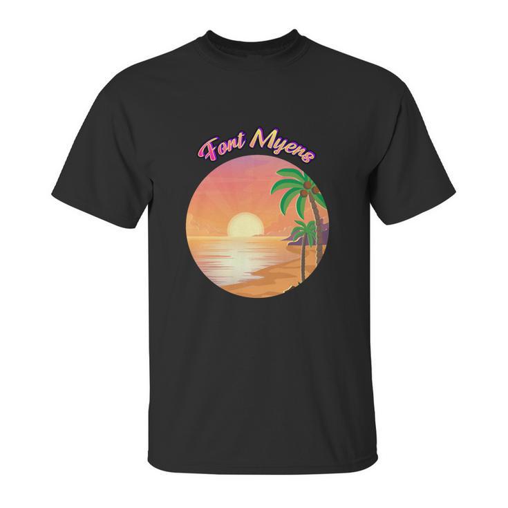 Fort Myers Florida Summer Vacation Souvenir Graphic Design Printed Casual Daily Basic Unisex T-Shirt