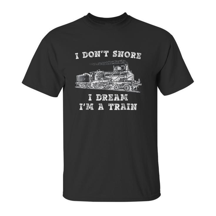 Funny Model Train Engineer Conductor Unisex T-Shirt