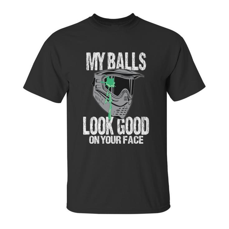 Funny Paintball Player Shooting Game Gift  Kids Gift Unisex T-Shirt