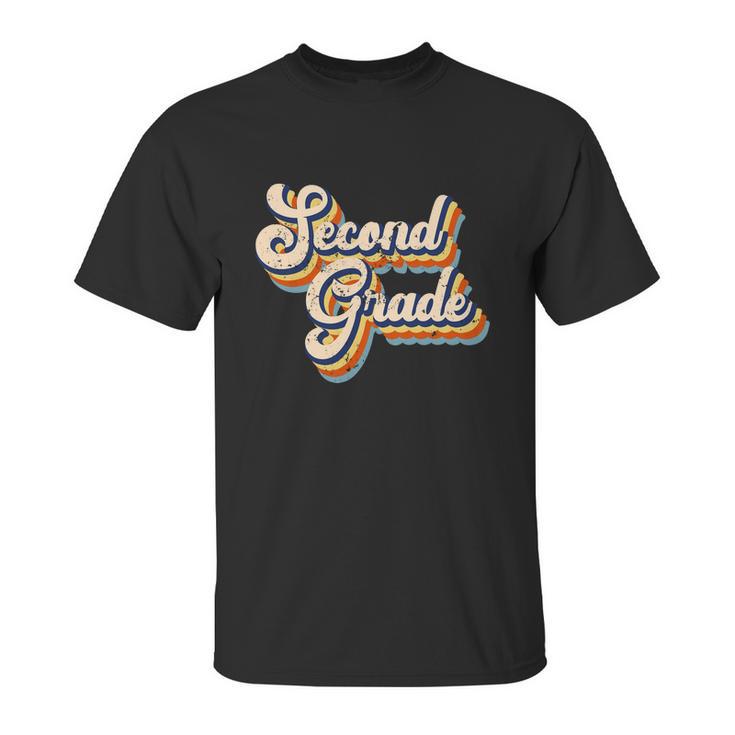 Funny Retro Second Grade Logo Unisex T-Shirt