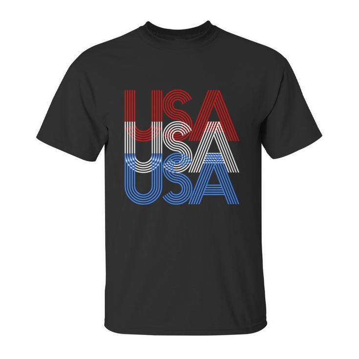 Funny Retro Usa Logo Unisex T-Shirt