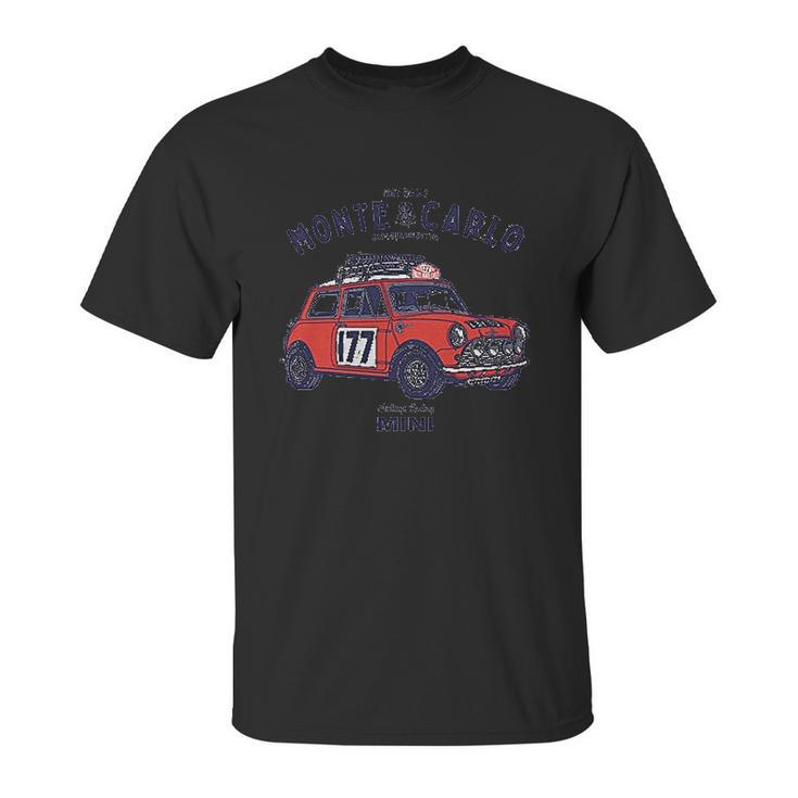 Garage Crew 006 Classic Mini Cooper Monte Carlo Rally Unisex T-Shirt