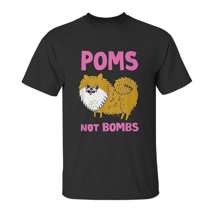 Gemma Correll Poms Not Bombs Unisex T-Shirt