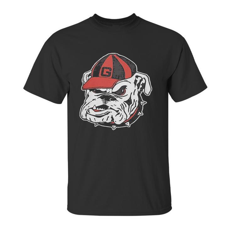 Georgia Bulldog Black Solid Unisex T-Shirt