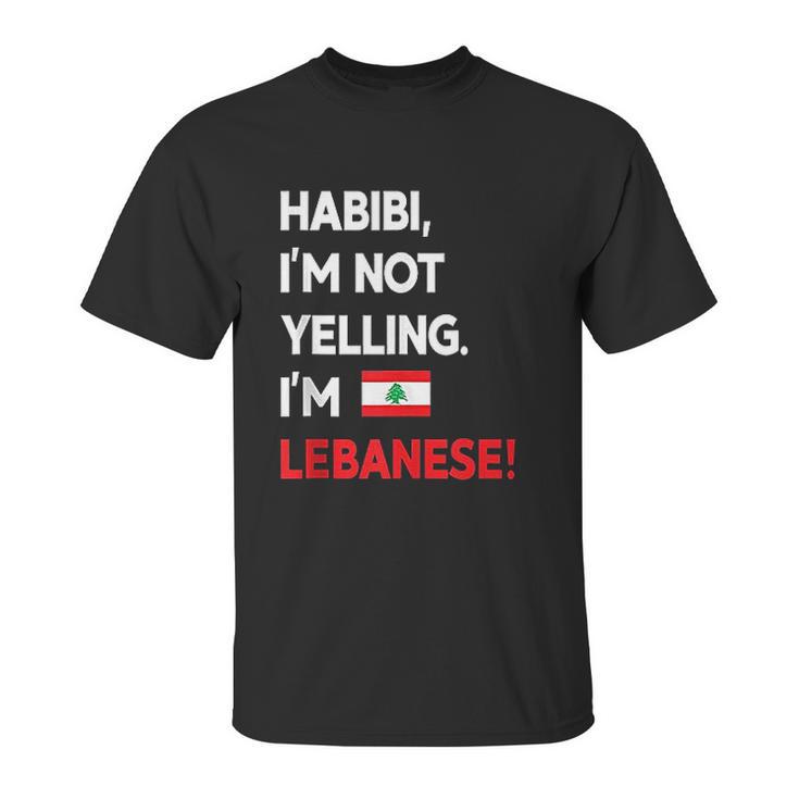 Habibi I Am Lebanese Unisex T-Shirt